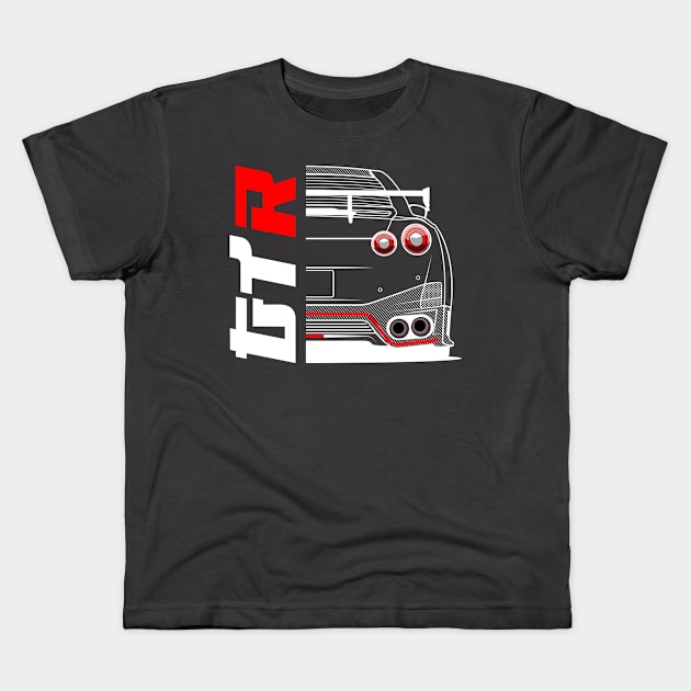 GTR SKYLINE GT-R35 Kids T-Shirt by RacingSize